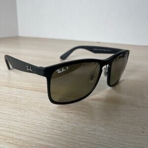 Ray-Ban RB4264 601-S/5J Chromance Sunglasses Polarized Black/Gray Mirror 58-18